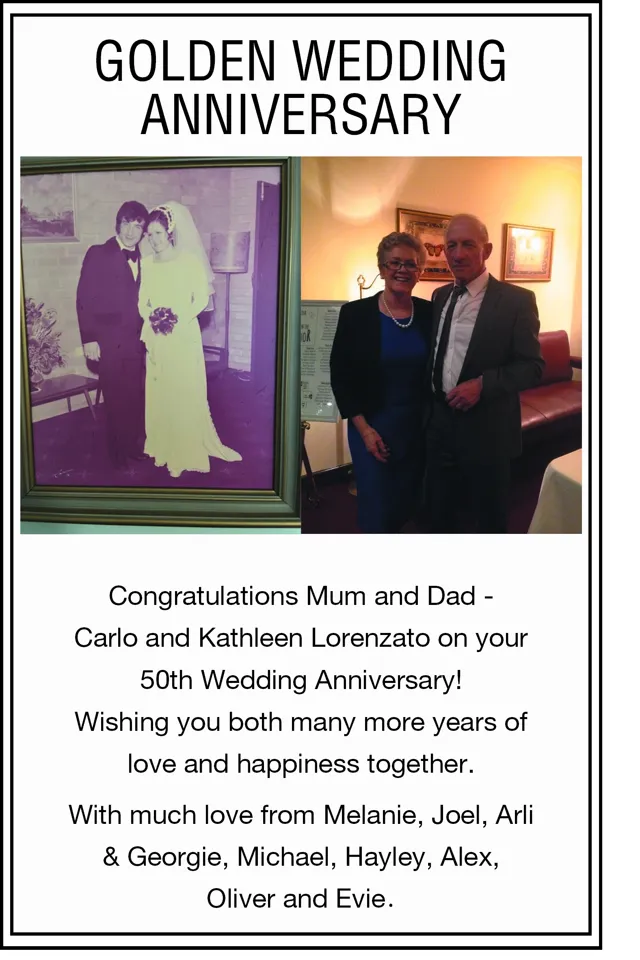 Anniversaries