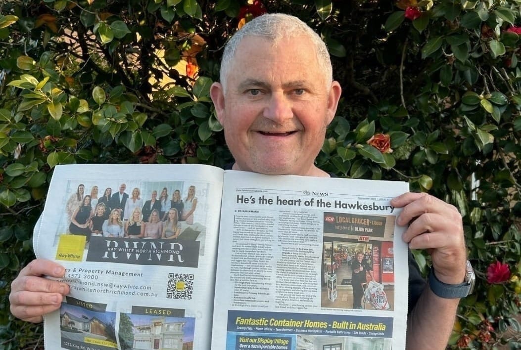The Proudest Man in the Hawkesbury says thank you