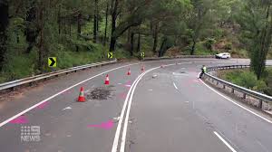 Night Roadworks Bells Line Road Kurrajong Heights
