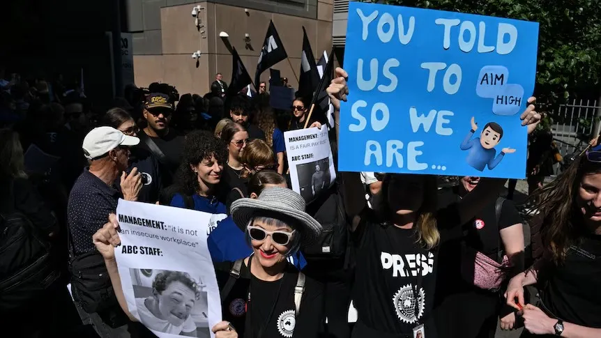 ABC strike hits local viewers as thousands of staff walk off the job