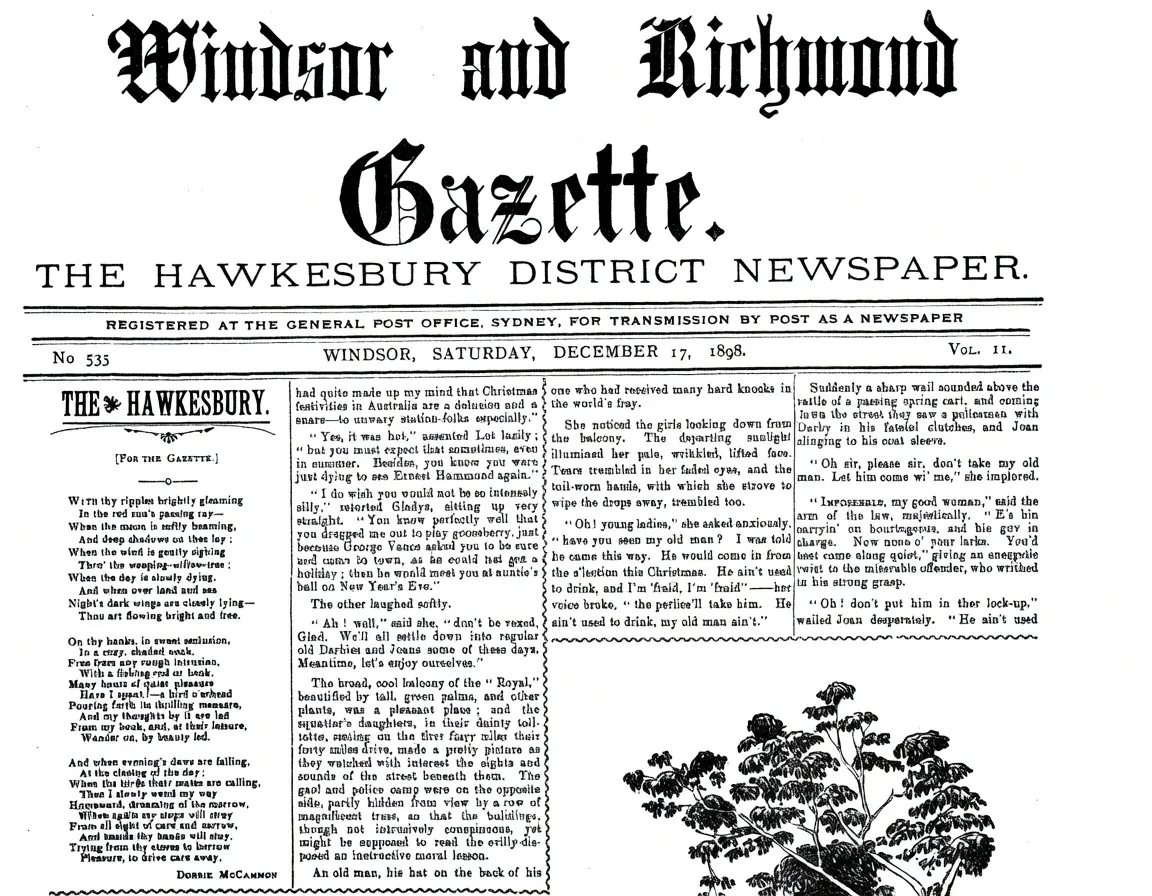 Hawkesbury Poetry 1898